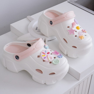 Dép nữ đế cao, dép sục 7cm kèm 12 Sticker Họa Sĩ Mita kiểu sandal CSM-37