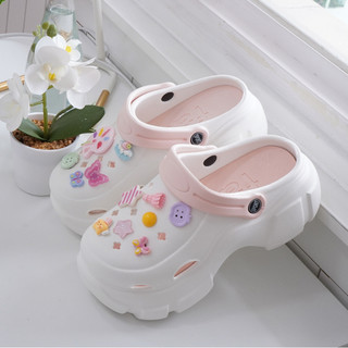 Dép nữ đế cao, dép sục 7cm kèm 12 Sticker Họa Sĩ Mita kiểu sandal CSM-37