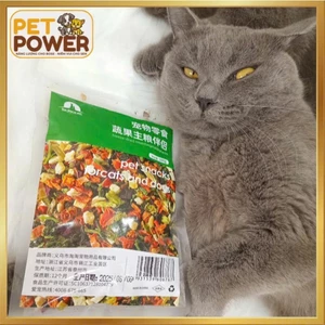 Rau củ sấy khô Taotaopet bổ sung vitamin & chất xơ cho chó mèo gói 100g