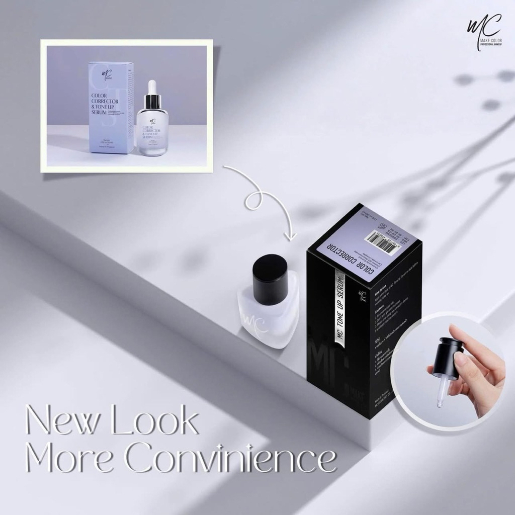 Serum tím nâng tông MC Color Corrector & Tone Up 30ml – Dưỡng trắng, hiệu chỉnh màu da, kiềm dầu