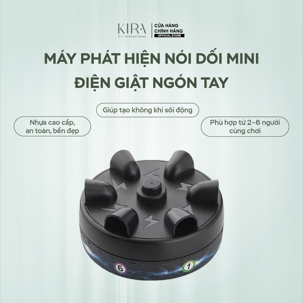 Máy phát hiện nói dối mini điện giật ngón tay – đồ chơi party, trò chơi bữa tiệc vui nhộn