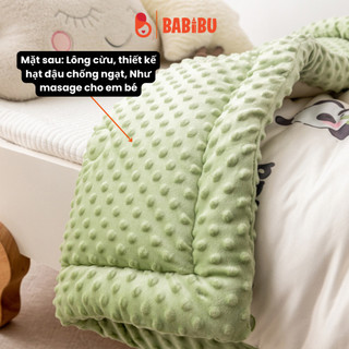 Chăn cừu Siêu ấm hạt đậu kích thước 150x120cm họa tiết đáng yêu cho bé