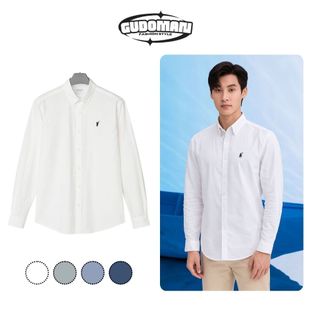 Áo Sơ Mi Tay Dài Vải Oxford Cao Cấp Thêu Ngựa Trẻ Trung Thời Trang  GUDOMAN G03