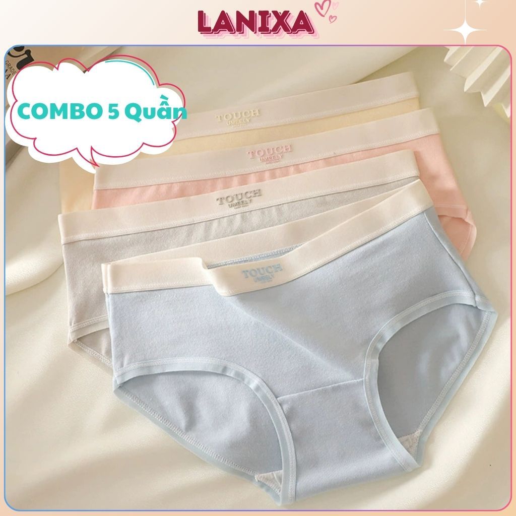 Quần lót cotton nữ cao cấp dày dặn thoáng khí đáy lót 2 lớp chắc chắn kiểu dáng basic LANIXA L4111