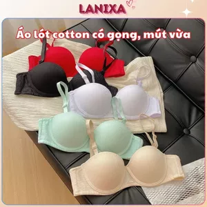 Áo ngực nữ có gọng đệm mút vừa nâng ngực tạo khe gợi cảm trẻ trung, Áo lót nữ cotton LANIXA A824