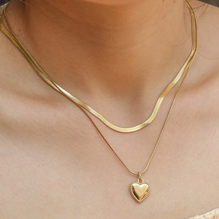 [KHÔNG ĐEN GỈ] Dây chuyền nữ phối charm thép titanium 2 dây thiết kế thanh lịch ODC_0002