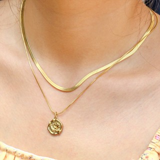 [KHÔNG ĐEN GỈ] Dây chuyền nữ phối charm thép titanium 2 dây thiết kế thanh lịch ODC_0002
