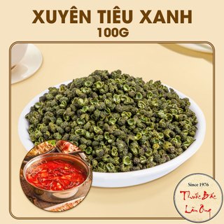 Xuyên tiêu xanh tứ xuyên 100g (Hạt tiêu xanh, gia vị lẩu cay)