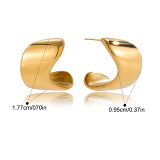[KHÔNG ĐEN GỈ] Bông tai nữ thép titanium cao cấp thiết kế cá tính OBT_0004