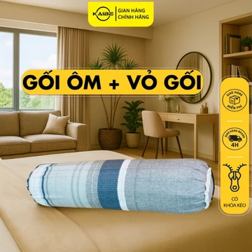 Gối Ôm Dài Người Lớn Dài 95cm To Mềm, Vỏ Gối Ôm Kéo Khóa – Gối ôm KaiBe