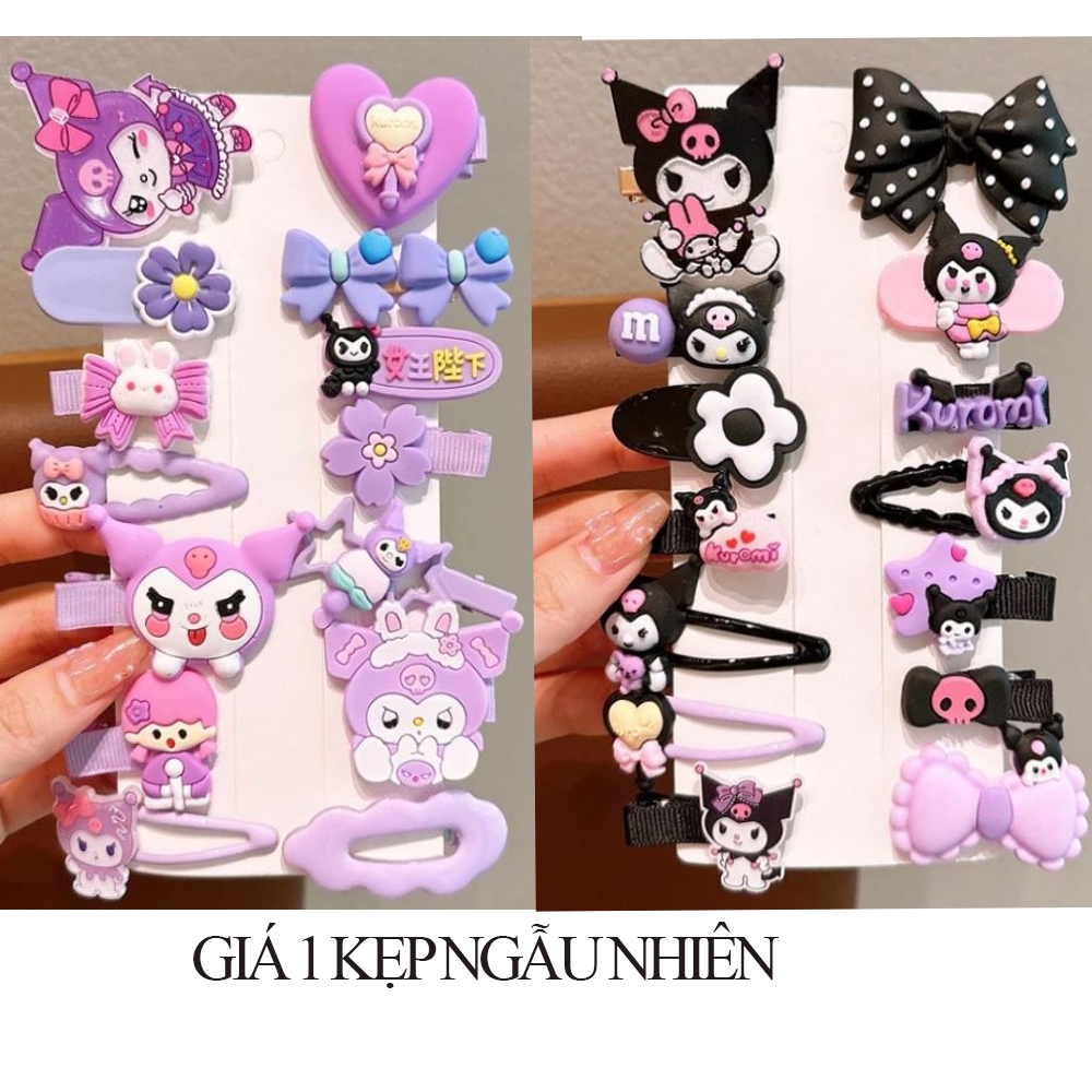 Set 2 Kẹp Tóc Nơ Phong Cách Công Chúa Cho Bé Gái, Phụ Kiện Cho Bé Dễ Thương