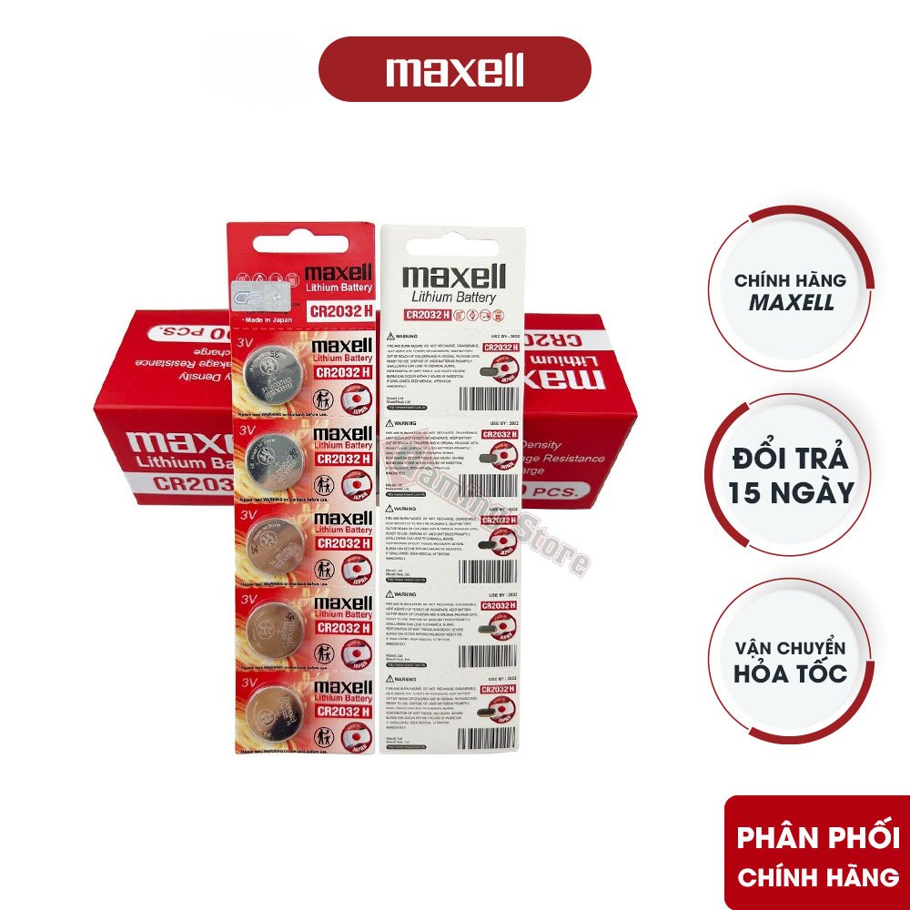 Pin CMOS Maxell CR2032 - 2032 3V - Hàng Chính Hãng