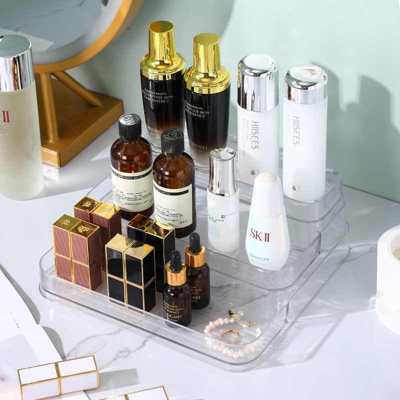 Kaleis Khay Đựng Mỹ Phẩm 3 Tầng Cao Cấp – Kệ Trang Điểm, Nước Hoa & Đồ Skincare Gọn Gàng, Tiện Lợi