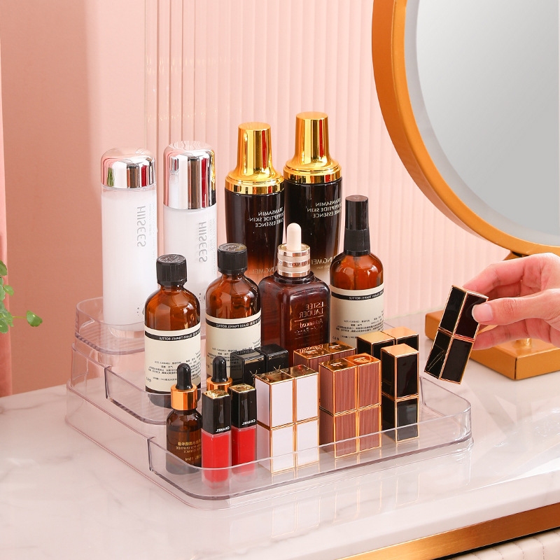Kaleis Khay Đựng Mỹ Phẩm 3 Tầng Cao Cấp – Kệ Trang Điểm, Nước Hoa & Đồ Skincare Gọn Gàng, Tiện Lợi