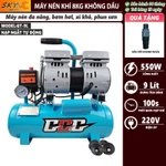 Máy nén khí không dầu, bình hơi mini dung tích 9 lít, 12 lít công suất 600w, 900w bắn đinh, bơm xe, xịt bụi, phun sơn — ảnh 1