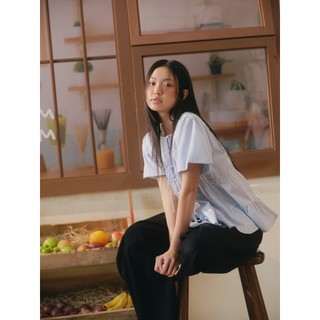 Quần OLV ống rộng trẻ trung năng động Kaki Denim Wide Leg Pants nhiều màu phù hợp đi học đi chơi