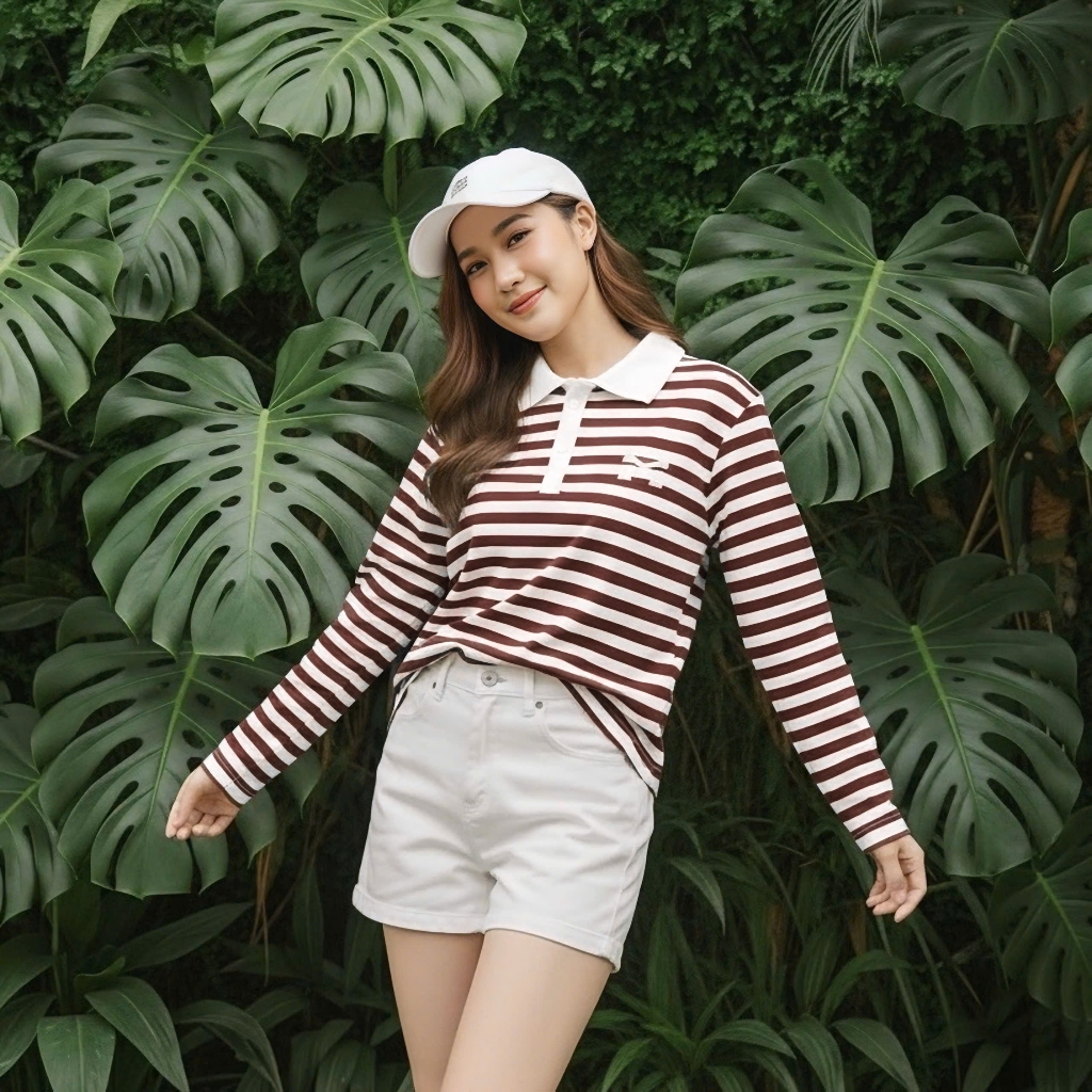 Áo Tay Dài Mirage Sọc Màu Đỏ Local Brand Chất Vải Mềm Mịn.