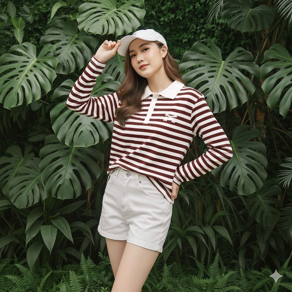 Áo Tay Dài Mirage Sọc Màu Đỏ Local Brand Chất Vải Mềm Mịn.