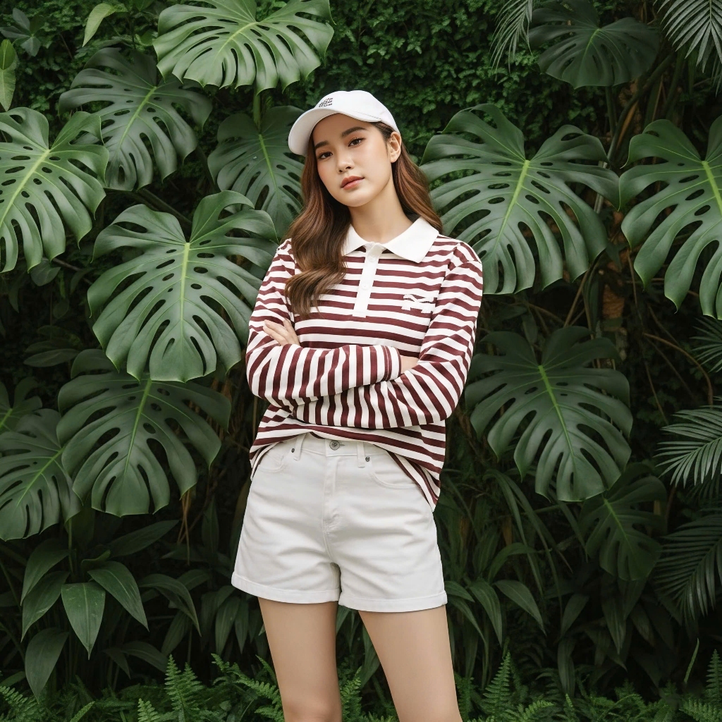 Áo Tay Dài Mirage Sọc Màu Đỏ Local Brand Chất Vải Mềm Mịn.