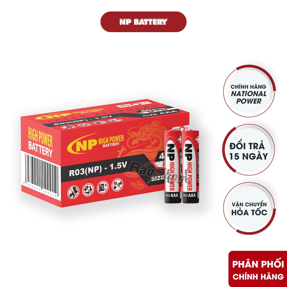 Pin National Power AAA (R03) Carbon Zinc - Hàng Chính Hãng | Shopee ...