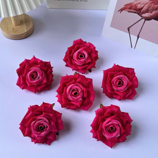 Combo 10 bông hồng kim cương chất liệu vải (11cm)-trang trí hộp quà, phối cây , cắm lẵng,...vv- hoa lan Phúc Thịnh