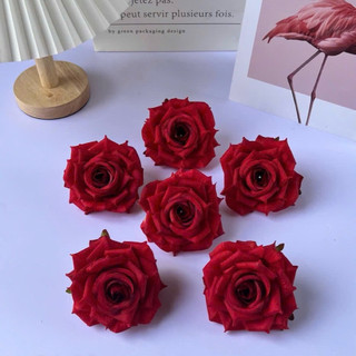 Combo 10 bông hồng kim cương chất liệu vải (11cm)-trang trí hộp quà, phối cây , cắm lẵng,...vv- hoa lan Phúc Thịnh