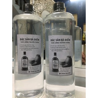 Combo 05 chai rượu nếp nguyên chất - Không pha cồn - Chai 01 lit