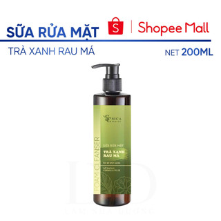 Sữa Rửa Mặt Trà Xanh Rau Má Sica White 200ml, hỗ trợ da dầu mụn, làm sạch da, ngăn ngừa mụn - SICAWHITE
