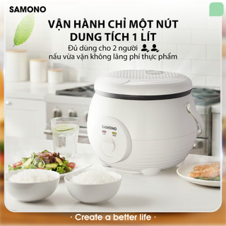 (BH 1 Năm) Nồi cơm điện Samono 1L 500W cho 2-4 người, nấu cơm nhanh chóng, thích hợp cho gia đình nhỏ SW-RCEC10