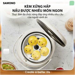 (BH 1 Năm) Nồi cơm điện Samono 1L 500W cho 2-4 người, nấu cơm nhanh chóng, thích hợp cho gia đình nhỏ SW-RCEC10