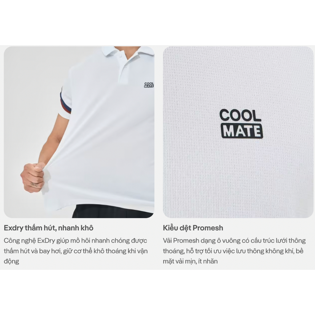 [MUA 4 GIẢM 20%]Áo polo nam thể thao Teamwear Pickleball Promax Sportline thấm hút thoáng khí Coolmate