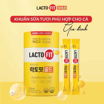 Lợi khuẩn tốt cho Tiêu hoá LactoFit Hàn Quốc Mẫu mới, Lợi Khuẩn Lacto Fit dùng cho cả gia đình Lacto-fit