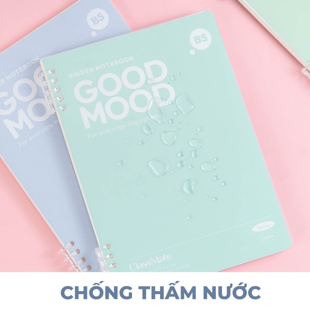 Sổ Còng 100GSM Van Gogh Binder A5 B5 Còng 2 Đầu Không Cấn Tay Không Gỉ Thay Được Giấy, Giấy Refill Kẻ Ngang Caro Cornell