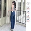 Quần Jeans Ống Suông JD2046 Cao Cấp Chất Jean Mềm Co Giãn Thoải Mái Cạp Cao Tôn Dáng