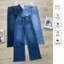 Quần Jean Cao Cấp J4881 Ống Suông Rộng Cạp Cao Chất Jean Mềm Co Giãn Thoãi Mái.