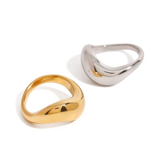 [KHÔNG ĐEN GỈ] Nhẫn nữ thép titanium cao cấp thiết kế đơn giản cá tính ON_0004