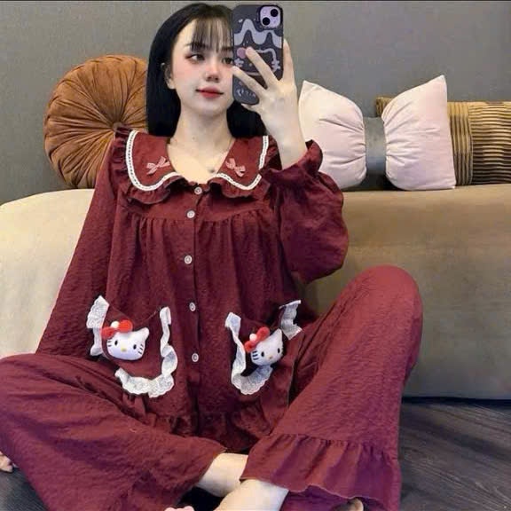 Bộ Mèo Nơ Cổ Bèo Tiểu Thư Dễ Thương - MS A09