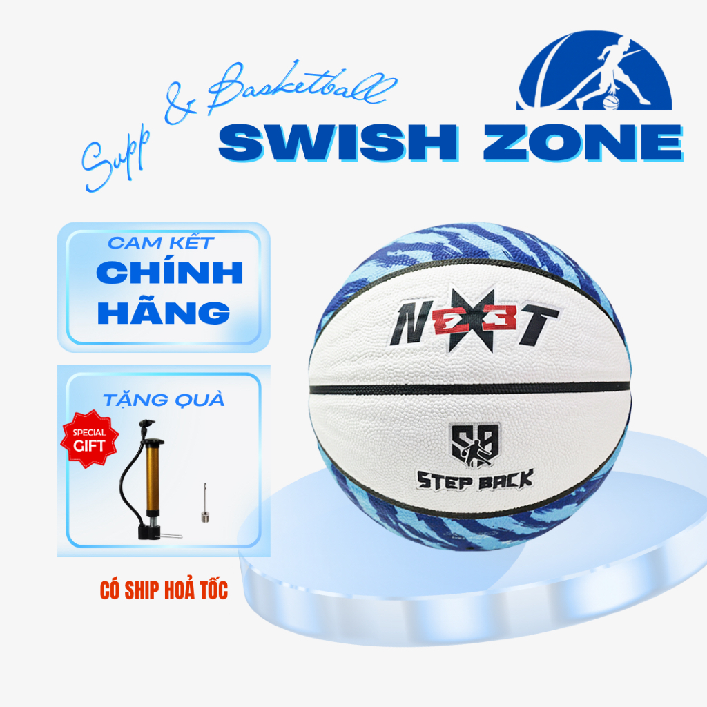 Bóng rổ da Stepback 3x3 chuẩn thi đấu FIBA, banh bóng rổ cao cấp ...
