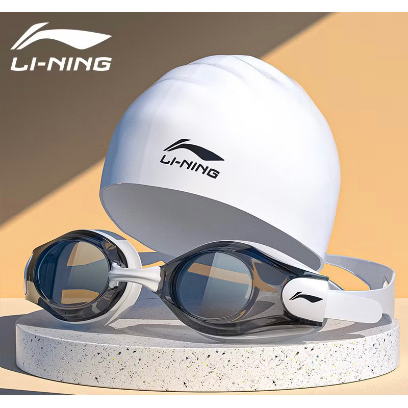 🆘Kính Bơi Li-Ning Chống Nước, Chống Sương Mù, Fullbox Cao Cấp, Tặng bịt tai