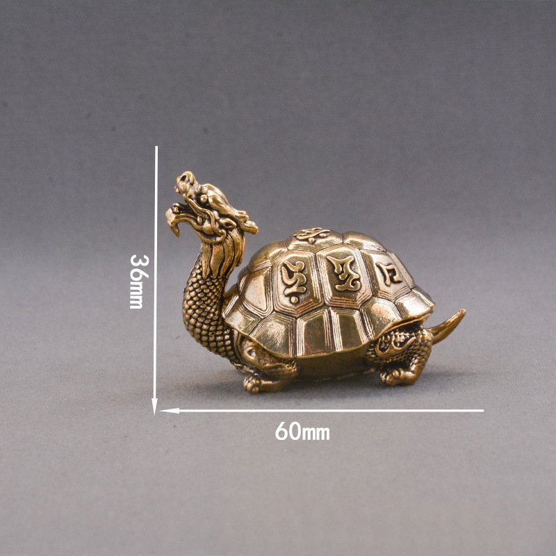 Tượng Bằng Đồng Hình Rùa Đầu Rồng (Kích cỡ: 4.5 x 6.3cm) | Shopee Việt Nam