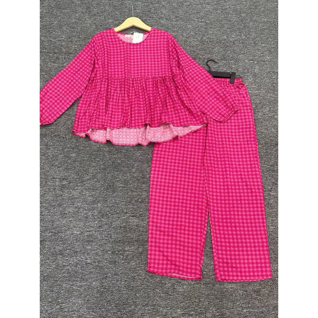 L888- ĐỒ BỘ NỮ, SÉT BỘ TOLE DÀI FORM DÁNG BABYDOLL TAY DÀI XINH XẮN (40-65kg)