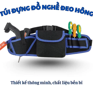 Túi đựng đồ nghề đeo hông mẫu mới, vải bố siêu bền, nhiều ngăn tiện dụng - khositungduong