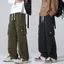 Quần Cargo Pants Nam Nữ Túi Hộp Ống Rộng Dáng Suông Chất Liệu Kaki Co Giãn Không Bai Xù K05