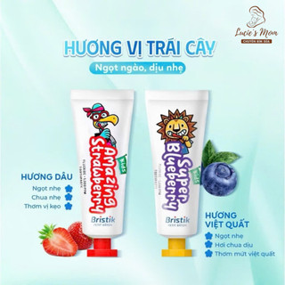 Kem Đánh Răng Hữu Cơ Bristik Hàn Quốc Cho Bé Từ 1 Tuổi, Ngăn Ngừa Sâu Răng, Mảng Bám - Lucie's Mom