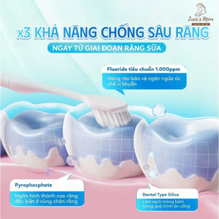 Kem Đánh Răng Hữu Cơ Bristik Hàn Quốc Cho Bé Từ 1 Tuổi, Ngăn Ngừa Sâu Răng, Mảng Bám - Lucie's Mom