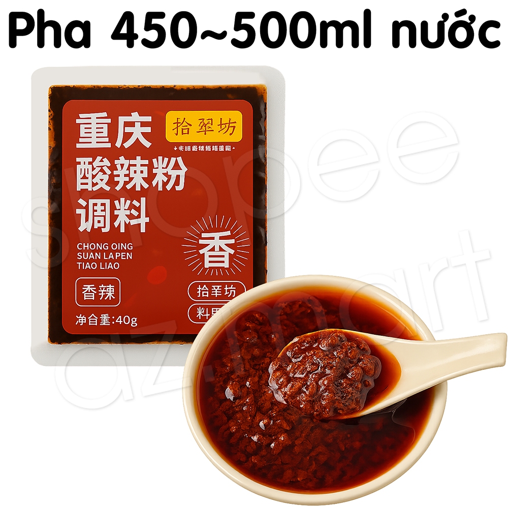 Gói Gia Vị Chua Cay Trùng Khánh Dùng Ăn Miến Mì Lẩu