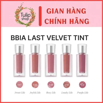 Son kem lì BBIA Last Velvet Tint MLBB Edition