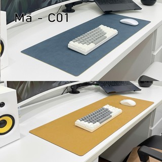 Thảm Lót Chuột Da PU 2 Mặt 30x80cm - Giống da thật 90% - Chống Nước - Chống Trầy