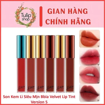 Son Kem Lì Siêu Mịn Bbia Velvet Lip Tint Version 5