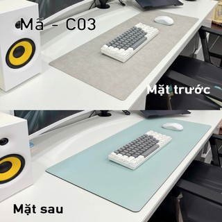 Thảm Lót Chuột Da PU 2 Mặt 30x80cm - Giống da thật 90% - Chống Nước - Chống Trầy